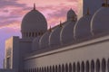 January 31st 2020, Abu Dhabi UAE , a view of the iconic Sheikh Zayed Mosque with its beautiful white marble.