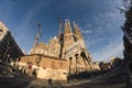 January 31st 2016 Barcelona, Spain. The works on Sagrada Familia Cathedral are progressing