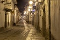 January 20, 2019 streets of the city of Cusco Peru night Royalty Free Stock Photo