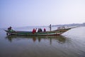 10 January 2024 Traditional Travel Boat in the Padma river