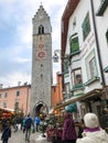 View of the historic center of the small town of Vipiteno