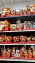 Valentines Day 2023 display of Chocolate with toys and stuffed animals gifts at Walmart Store in San Diego, CA