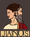 Janus with title