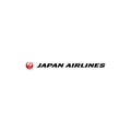 Japan airlines logo editorial illustrative on white background