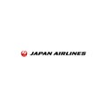 Japan Airlines logo editorial illustrative on white background