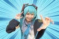 Japan anime cosplay , cartoon women