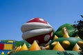 Japan - April 03, 2023: The Piranha Plant known as Pakkun Flower monster giant on Spiny turtle prickle Super Nintendo World of