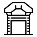 Japan arch icon outline vector. City kyoto