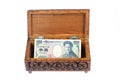 Japan Banknote in wood box