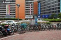 Japan bicycle parking Royalty Free Stock Photo