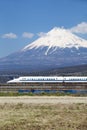 Japan bullet train shinkansen Royalty Free Stock Photo