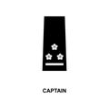 japan captain military ranks and insignia glyph icon