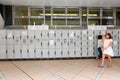 Japan : Coin operated lockers .