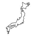 Japan country map