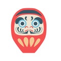 Japan Daruma Doll Vintage Illustration