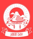 Japan Day red color