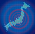 Japan earthquake disaster Royalty Free Stock Photo