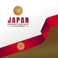 Japan Emperor`s Birthday Vector Illustration Royalty Free Stock Photo