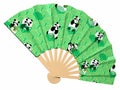 Japan fan panda pattern back Royalty Free Stock Photo