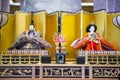 JAPAN - FEBRUARY 21, 2016 : Hina dolls on shelf for Hinamatsuri