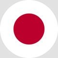 Japan Flag Asia illustration vector eps