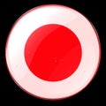 Japan Flag Button Royalty Free Stock Photo