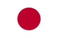 Japan. Flag of Japan. Horizontal design. llustration of the flag of Japan. Horizontal design. Abstract design.