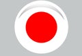 Japan flag. Japanese. sun flag background Royalty Free Stock Photo