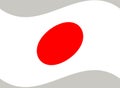 Japan flag. Japanese. sun flag background Royalty Free Stock Photo