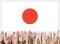 Japan Flag Patriotism Japanese Pride Unity Concept Royalty Free Stock Photo