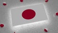 Japan Flag red white asia