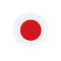 Japan flag, vector illustration Royalty Free Stock Photo