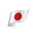 Japan flag, vector illustration Royalty Free Stock Photo