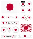 Japan flag Royalty Free Stock Photo