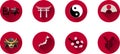 Japan Flat Icon Set