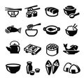 Japan food icons