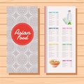 Japan food menu template Royalty Free Stock Photo