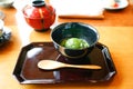 Japan ice cream green tea Royalty Free Stock Photo