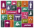 Japan icons. Vector illustration