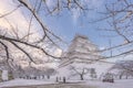 Tsuruga Castle in Winter Snow Day, Aizuwakamatsu, Fukushima, Japan