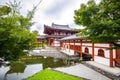 Phoenix Hall is the main hall of Byodoin Temple, Uji City, Kyoto