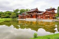 Phoenix Hall is the main hall of Byodoin Temple, Uji City, Kyoto