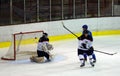 Japan - Kazahstan U 20 ice hockey match Royalty Free Stock Photo