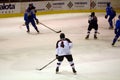 Japan - Kazahstan U 20 ice hockey match Royalty Free Stock Photo