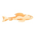 Japan koi fish icon, cartoon style Royalty Free Stock Photo