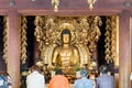 Japan. Kyoto. Buddha statue inside Chion-in temple