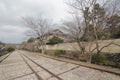 Transport, track, tree, plant, rail, sky, branch, vehicle, house, road, grass