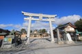 Torii, sky, shrine, shinto, temple, building, place, of, worship, tourism, leisure