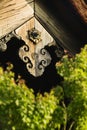 Japan Kyoto Tenryuji Temple architectural detail close-up Royalty Free Stock Photo