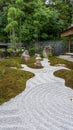 JAPAN, KYOTO, View Japanese zen garden Royalty Free Stock Photo